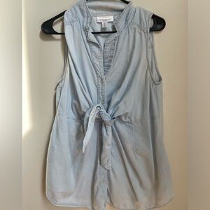 Motherhood maternity Light Blue Sleeveless Top